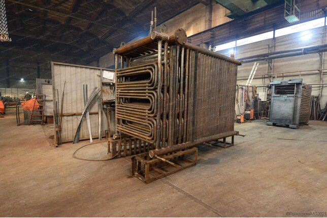 Промышленный котел 900 кВт уголь дрова - изготовление